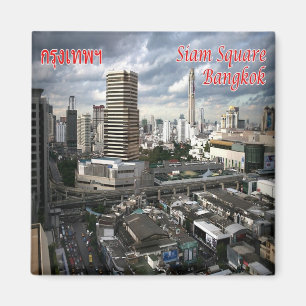 zTH030 SIAM SQUARE in Bangkok, Thailand, Fridge Magnet
