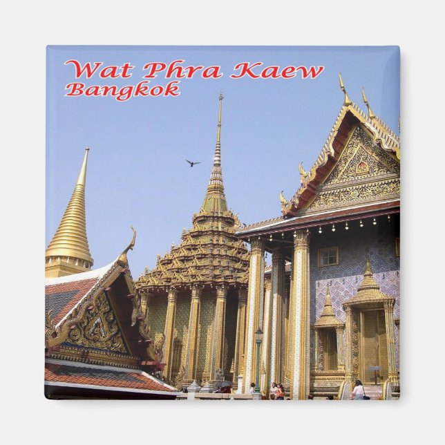 zTH032 WAT PHRA KAEW, Thailand, Fridge Magnet (Front)