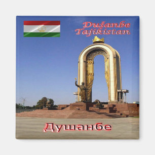 zTJ003 DUSHANBE Somoni Monument Tajikistan, Fridge Magnet