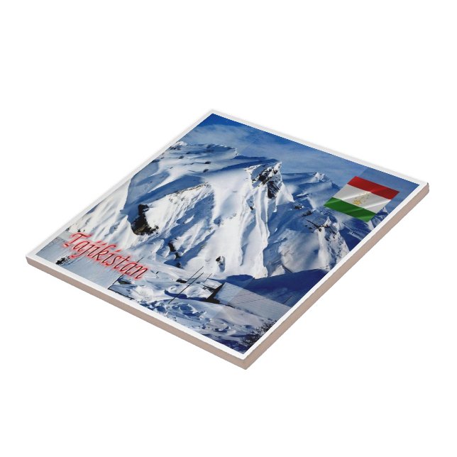 zTJ004 MINING in Tajikistan, Asia, Tile (Side)
