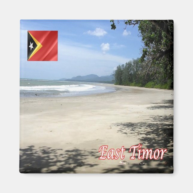 zTL004 REMOTE & PRISTINE beaches East Timor Fridge Magnet (Front)
