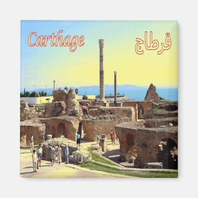zTN003 CARTHAGE, Tunisia, Africa, Fridge Magnet (Front)