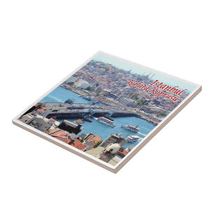 zTR016 ISTANBUL GALATA BRIDGE, Turkey, Tile