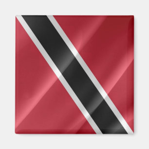zTT002 TRINIDAD And TOBAGO, Waving Flag, Fridge Magnet