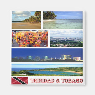 zTT003 TRINIDAD And TOBAGO, Mosaic, America,Fridge Magnet