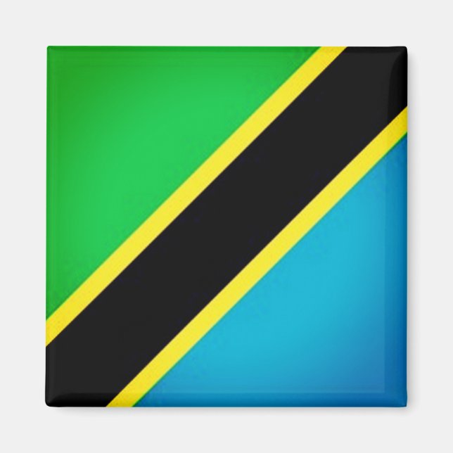 zTZ001 TANZANIA,  Flag, Africa, Fridge Magnet (Front)