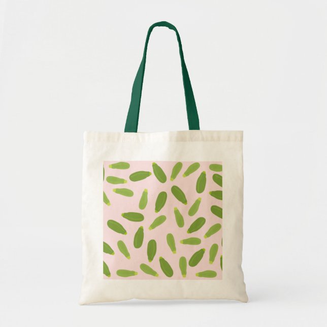 Zucchini Courgette Summer Squash Pattern Tote Bag (Front)