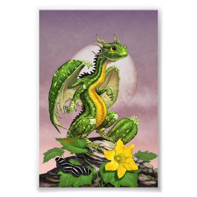 Zucchini Dragon 4x6 Print (Front)