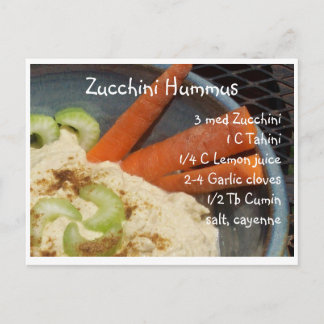Zucchini Hummus Postcard