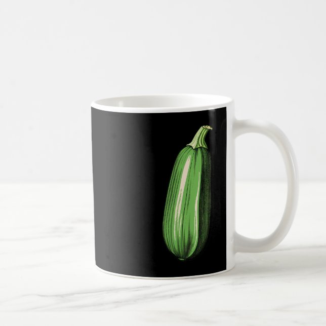 Zucchini Lazy Easy Funny Matching Halloween Costum Coffee Mug (Right)