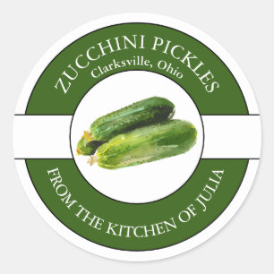 Zucchini Pickle Label