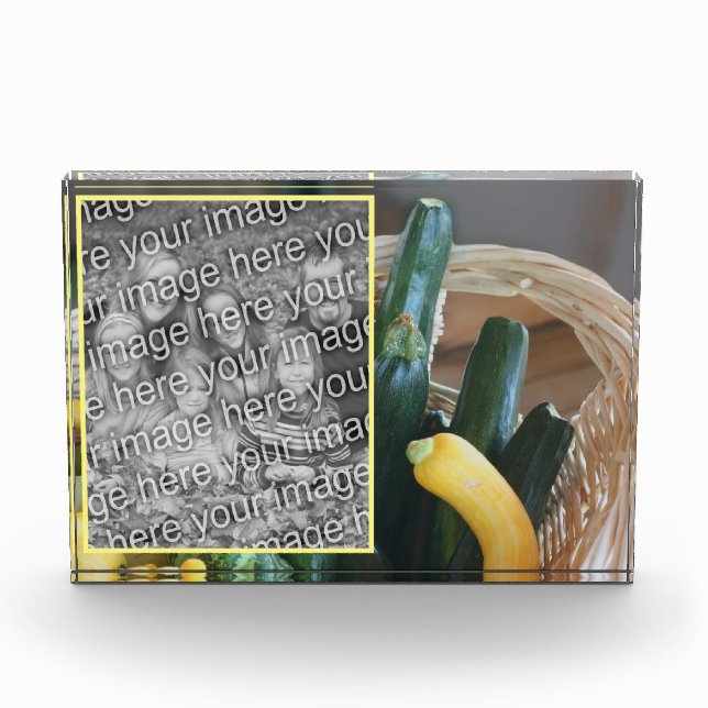 Zucchini Squash Vegetables Add Your Own  Photo Block (Front)