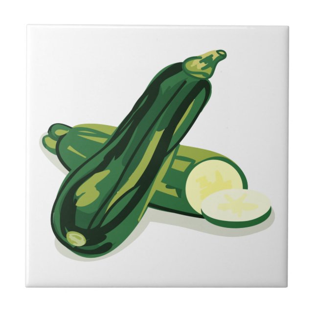 Zucchini Vegetable Tile (Front)