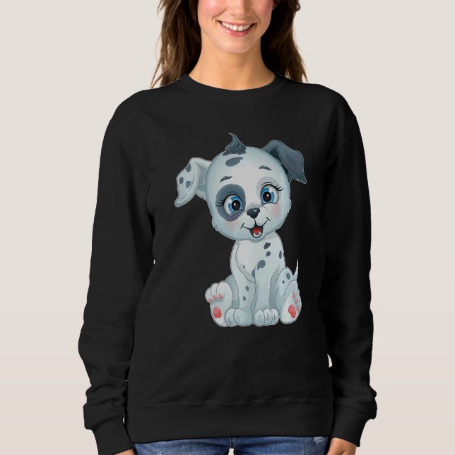 Zuckersüßer Baby Dalmatina Hunde Puppy Sweatshirt (Front)