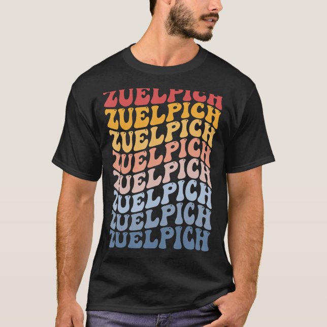 Zuelpich City Groovy Retro T-Shirt (Front)