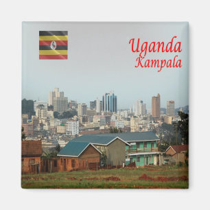 zUG005 KAMPALA, Skyline, Uganda, Africa, Fridge Magnet