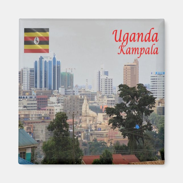 zUG006 KAMPALA, Downtown, Uganda, Africa, , Fridge Magnet (Front)