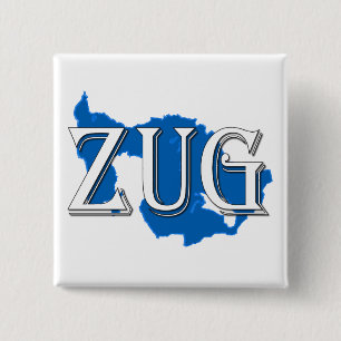 Zug 15 Cm Square Badge