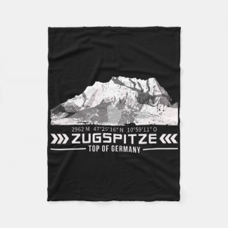 Zugspitze Alps Wetterstein Mountains Hiking Climbi Fleece Blanket
