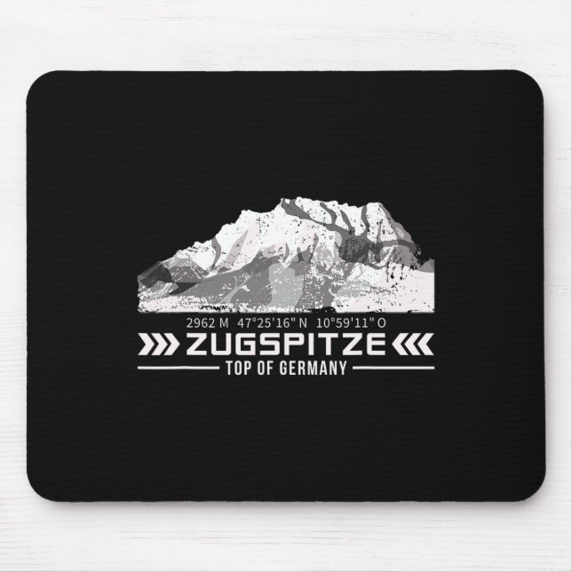 Zugspitze Alps Wetterstein Mountains Hiking Climbi Mouse Pad (Front)