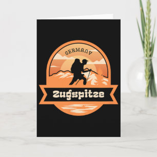 Zugspitze Climbing Germany Alps Mountains Tyrol Hi Card