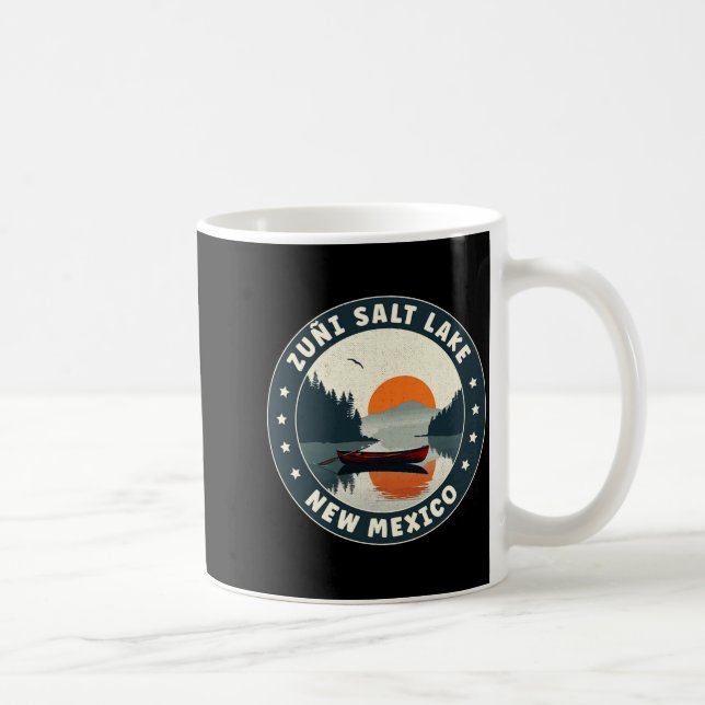 Zui Salt Lake New Mexico Sunset T Shirt  Coffee Mug (Right)