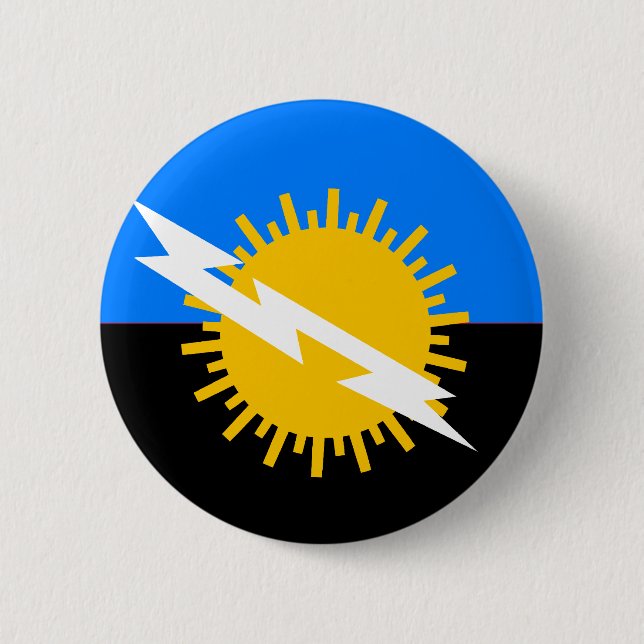 Zulia, Venezuela flag 6 Cm Round Badge (Front)