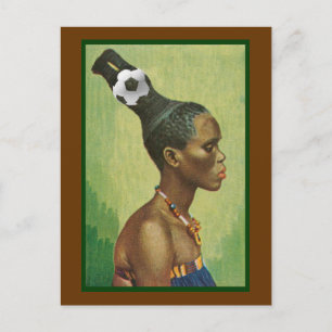 Zulu Hairstyles in 2010 for lovers of soccer Postcard