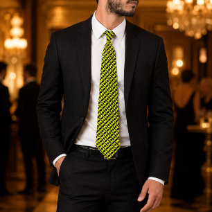 Zulu Monarch Luxury African Black & Yellow Tie
