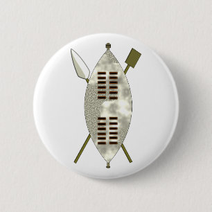 Zulu Schild buckler 6 Cm Round Badge