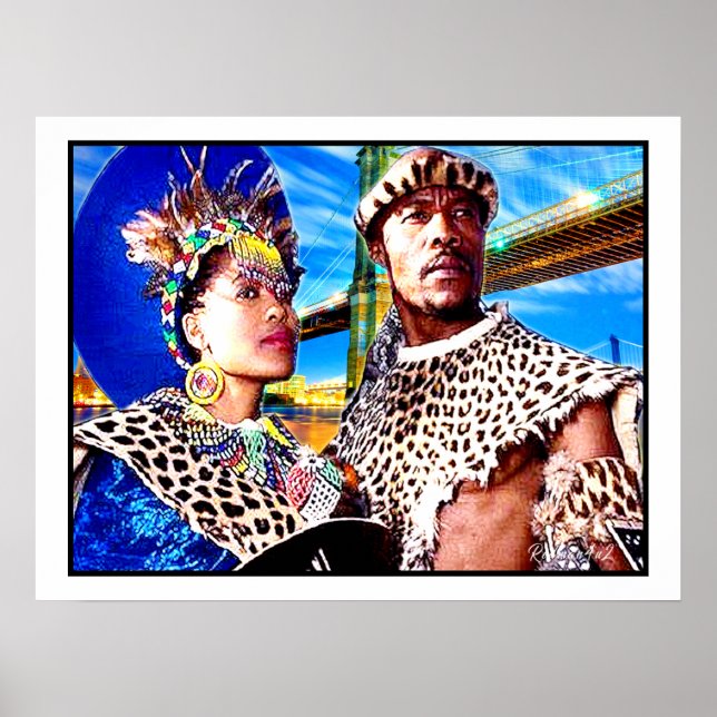 Zulu Warrior & His Queen:  Poster (Front)