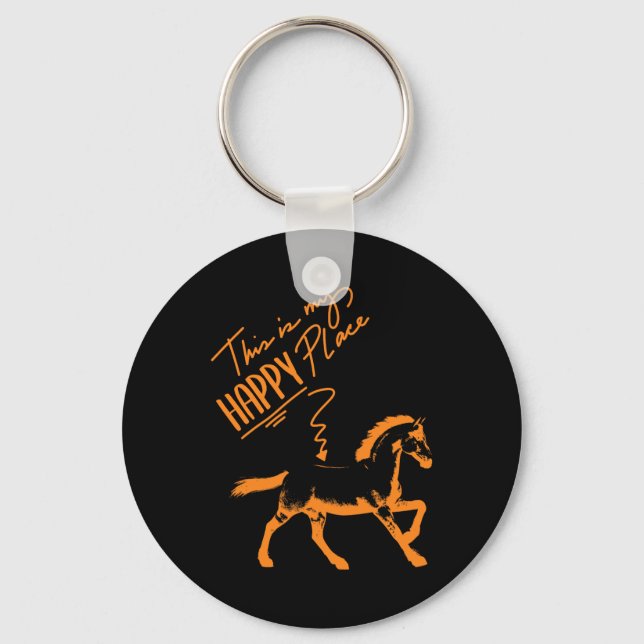 Zum Reiten Geboren Horses Girl Rider Horse Gift  Key Ring (Front)