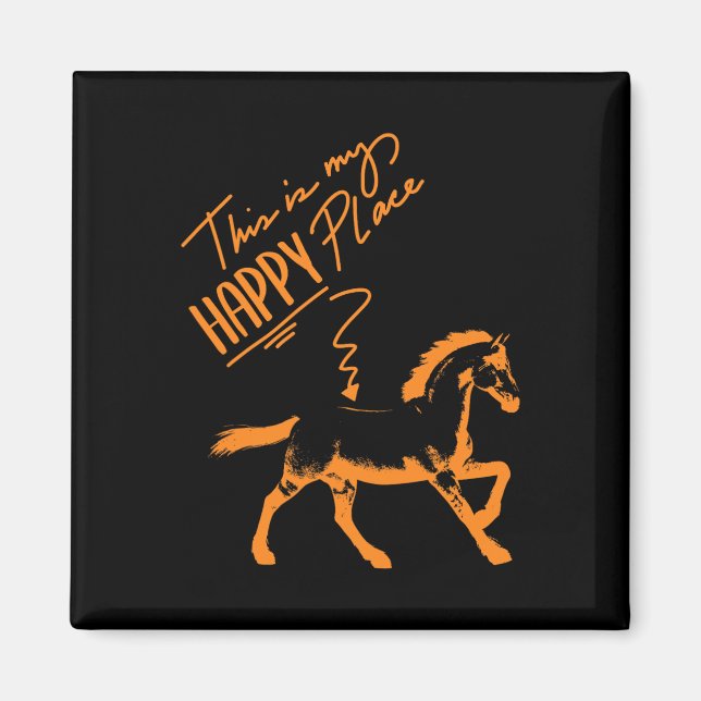 Zum Reiten Geboren Horses Girl Rider Horse Gift  Magnet (Front)