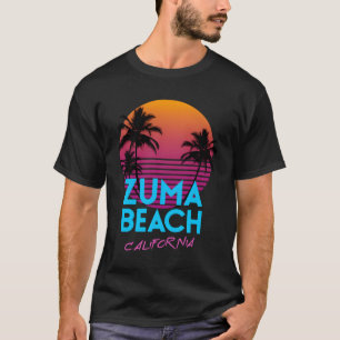 Zuma Beach California Retro Wave Hoodie T-Shirt