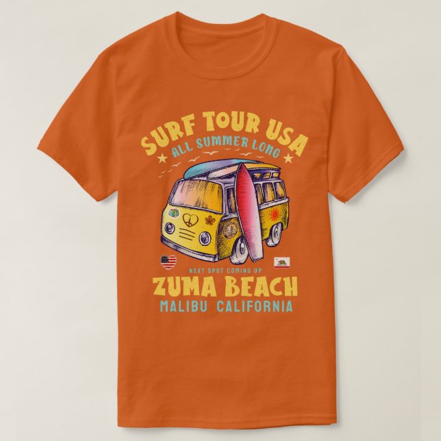 Zuma Beach Malibu California T-Shirt (Design Front)