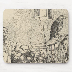 Zuni eagle cage mouse pad