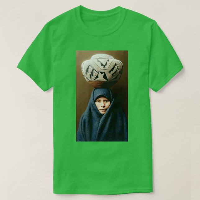 Zuni girl with jar T-Shirt (Design Front)