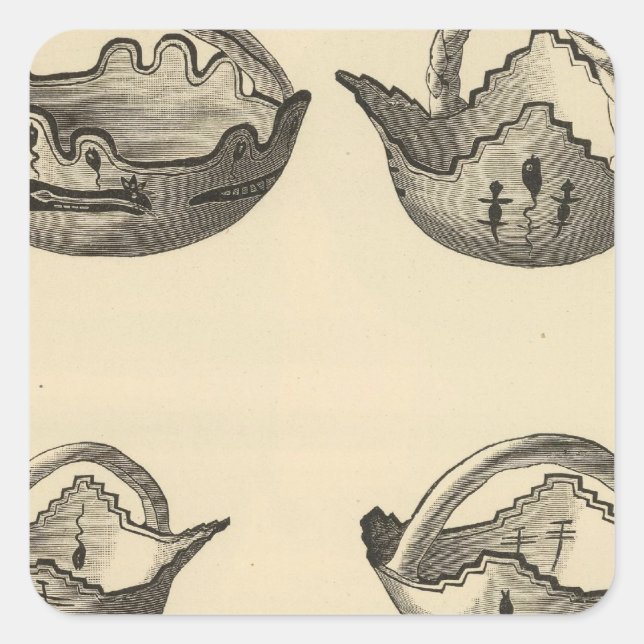 Zuni grails square sticker (Front)