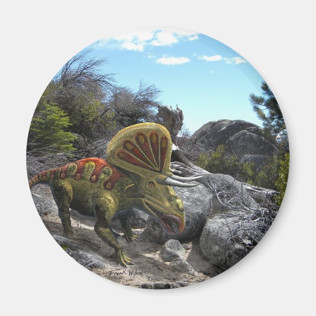 Zuniceratops Dinosaur Magnet (Front)