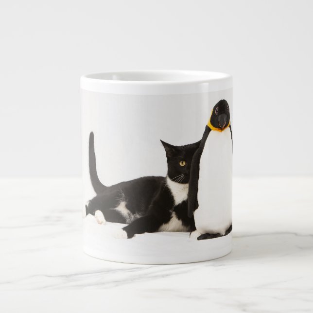 Zunie and the penguin large coffee mug (Front)