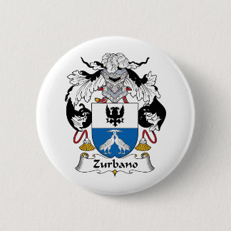 Zurbano Family Crest 6 Cm Round Badge