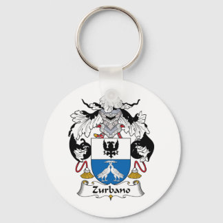 Zurbano Family Crest Key Ring