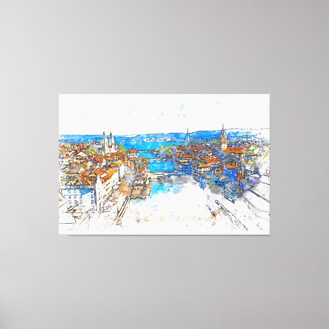Zurich Canvas Print (Front)