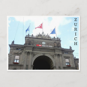 zürich hauptbahnhof postcard