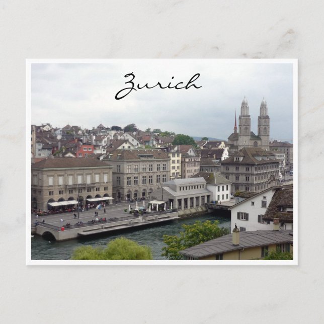 zurich limmat postcard (Front)