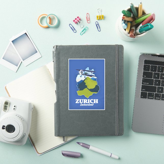 Zurich Region Switzerland map (iPad Cover)