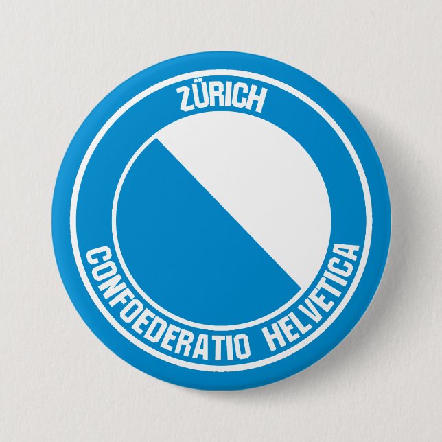 Zürich Round Emblem 7.5 Cm Round Badge (Front)