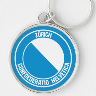 Zürich Round Emblem Key Ring