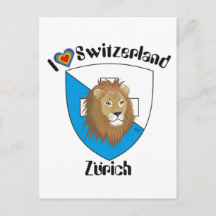 Zürich Schweiz Postkarte Postcard