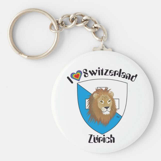 Zürich Schweiz Schlüsselanhänger Key Ring (Front)